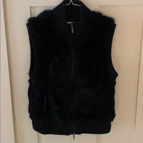 Pologeorgis Navy Rabbit Vest - Picture 1 of 4